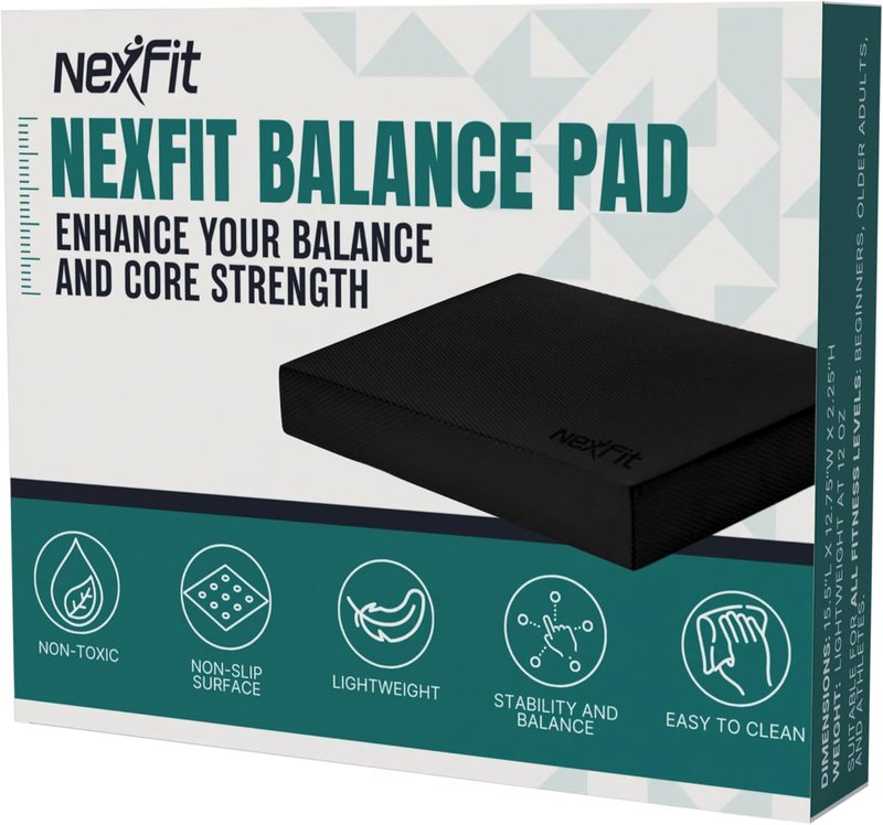 High-Density Balance Pad - Durable TPE Foam for Core Strength & Stability | Non-Slip, Lightweight for Home & Gym Workouts