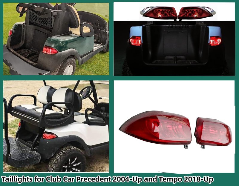 Dr.Acces Golf Cart LED Taillights for Club Car precedent Taillight tail light 2004-Up and Tempo 2018-Up Models