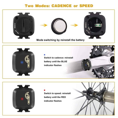 COOSPO Bundle GPS Bike Computer BC200 Cadence Speed Sensor Bluetooth ANT+ Cycling RPM Sensor BK467