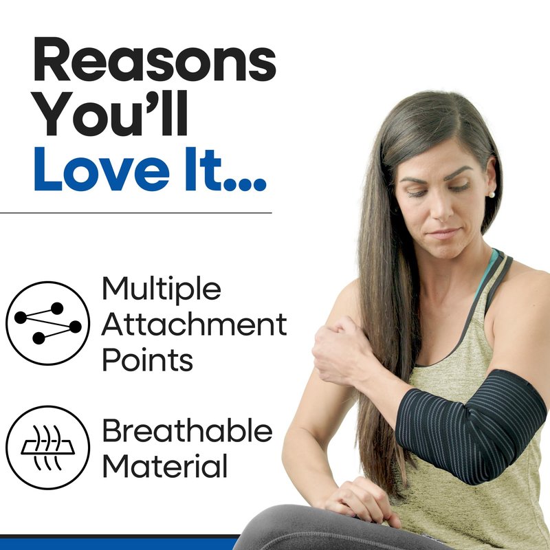 Elastic Knee Compression Sleeve Bandage Wraps I Knee Support Straps for Legs, Thighs, Hamstrings Ankle & Elbow Joints Reduce Swelling I Lymphatic Relief & Elastic Bandage I Women & Men (Large 79Inch)