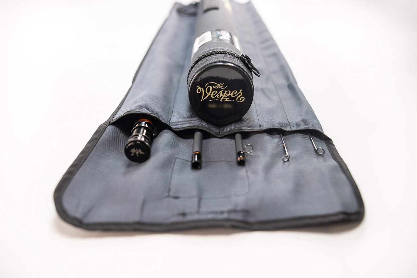 Moonshine Rod Co. Fly Fishing Rod with Carrying Case and Extra Rod Tip Section Fast Action, The Vesper, 5wt 10'