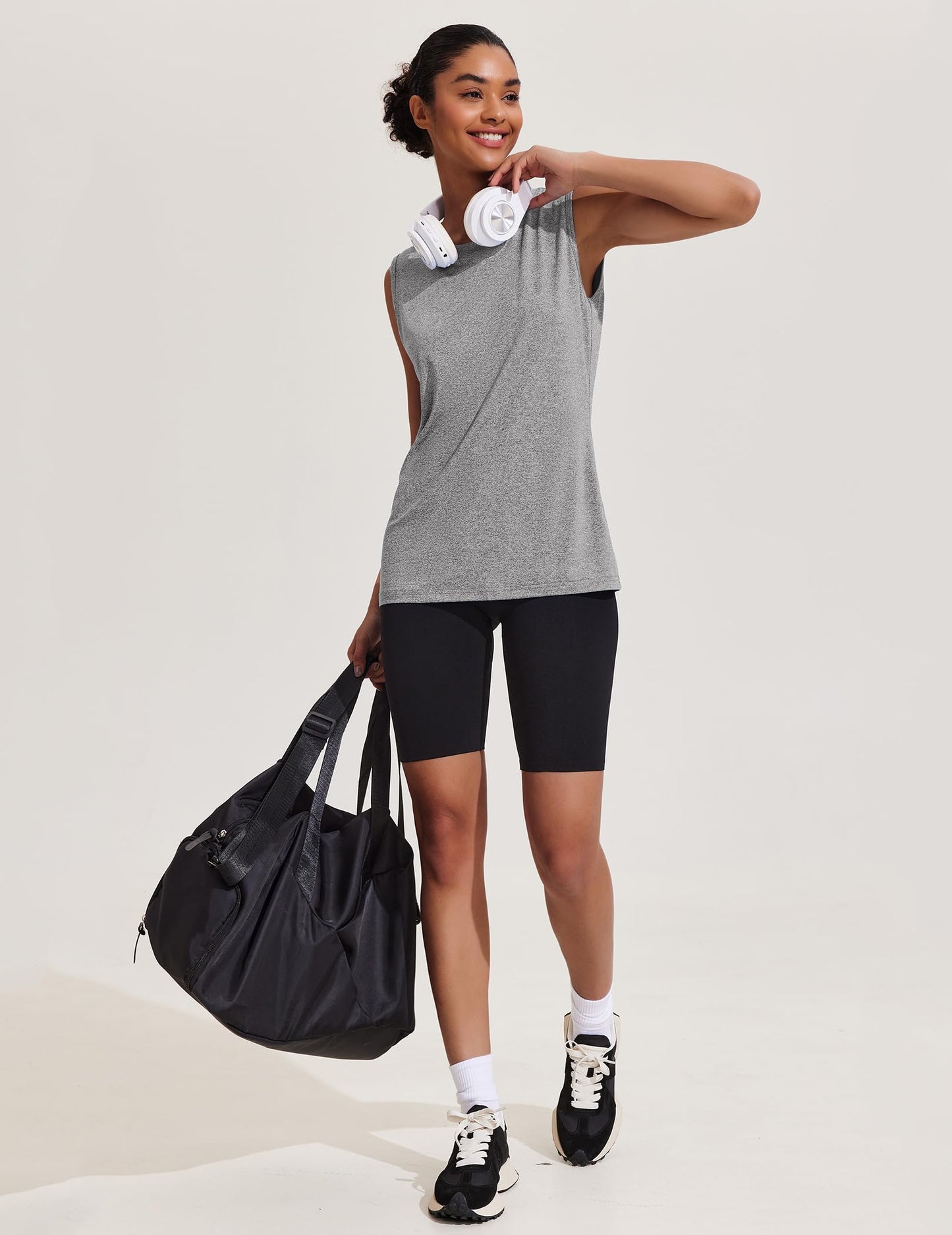 Women's Athletic Performance Running Workout Tank Tops for Women Loose Fit Yoga Shirts Running Gym Athletic Tops for Women