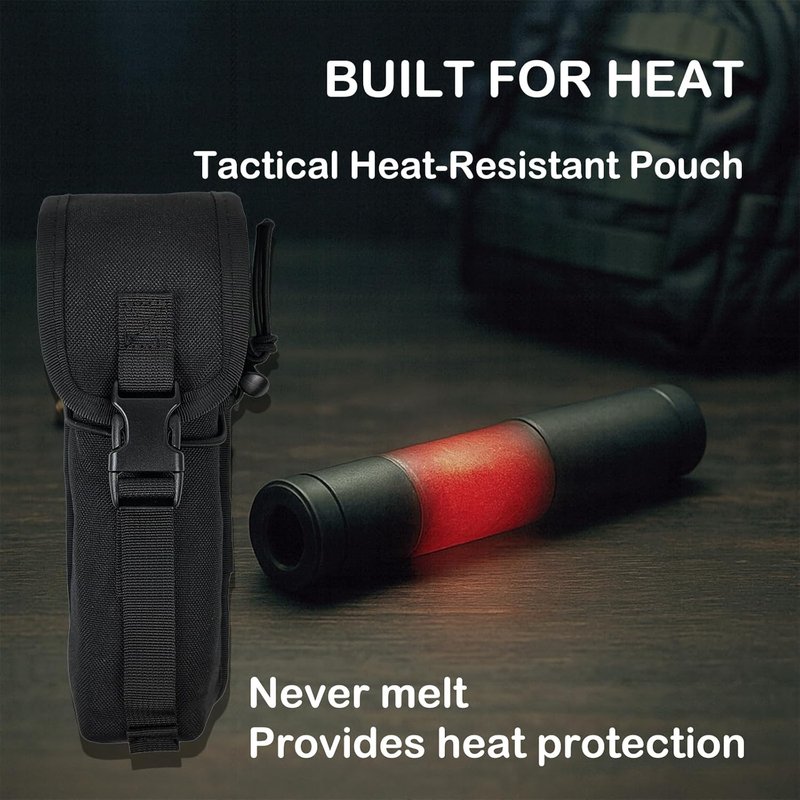 Buraku Hot Suppressor Pouch - Heat Insulation & Melt Resistant Storage Holster for Rifle & Pistol | Multi-Purpose Molle Holder