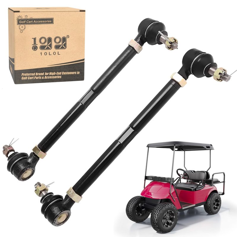 10L0L Golf Cart Steering Tie Rod Assembly for EZGO TXT & Medalist Marathon 1994.5-2001, 2 Set, OEM# 70074-G01, 70074-G02