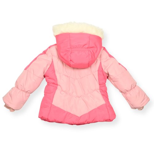 Arctic Quest Little Girls Bib Snow Pants and Ski Jacket Water-Resistant Snowsuit For Kids Winter Jacket For Girls, Pink Lemonade, 5-6