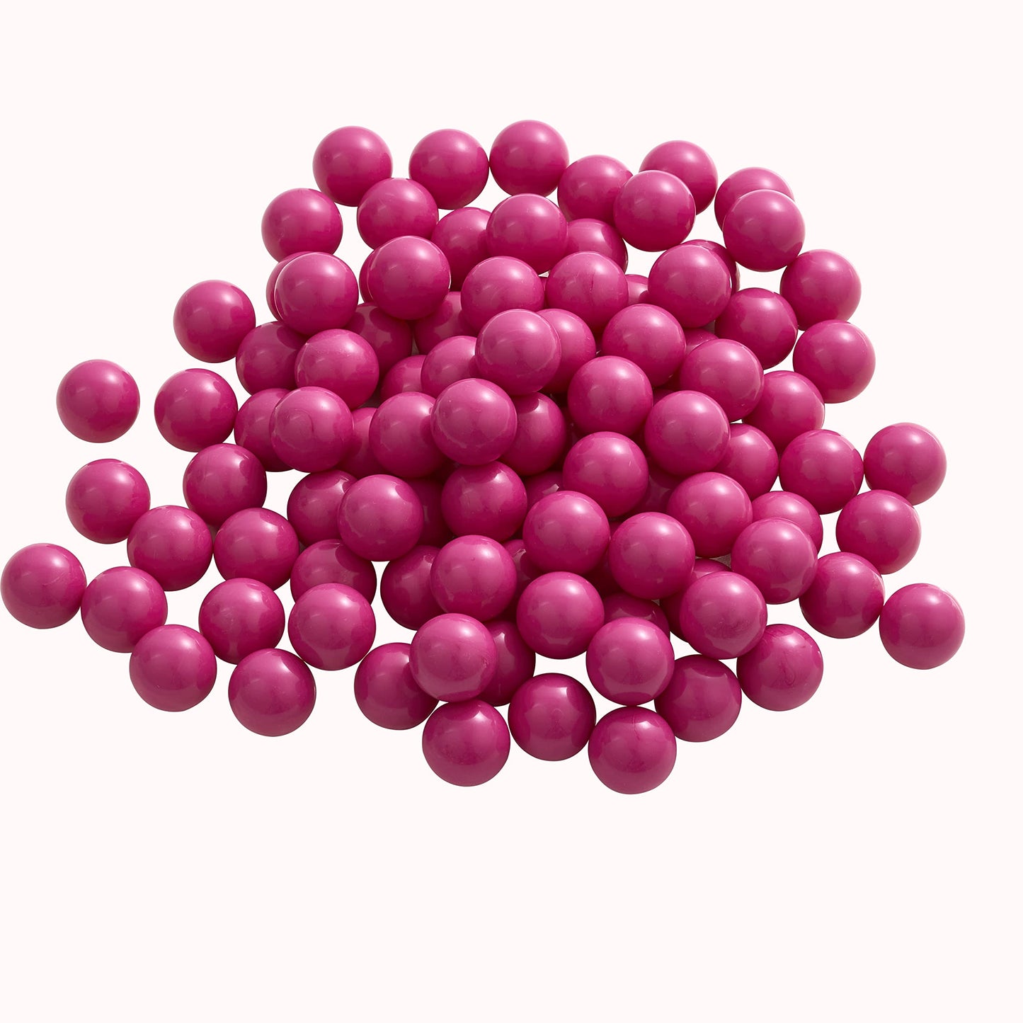 100 X 0.68 Cal Paintballs Reusable for Training, .68 Caliber Solid Nylon Paintball Ammo Kinetic Projectile Seamless Reball for Self Defense (3.6 Gram,Rhodamine)