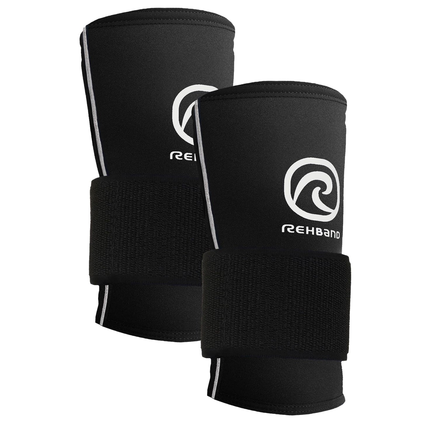 Rehband RX Wrist Support Power Max, 3-in-1 Neoprene Sleeve + Wrap for Strength Training, Protects during Kettlebell Training, stabilizes wrist, forearm protection, Colour:Black, Size:Large
