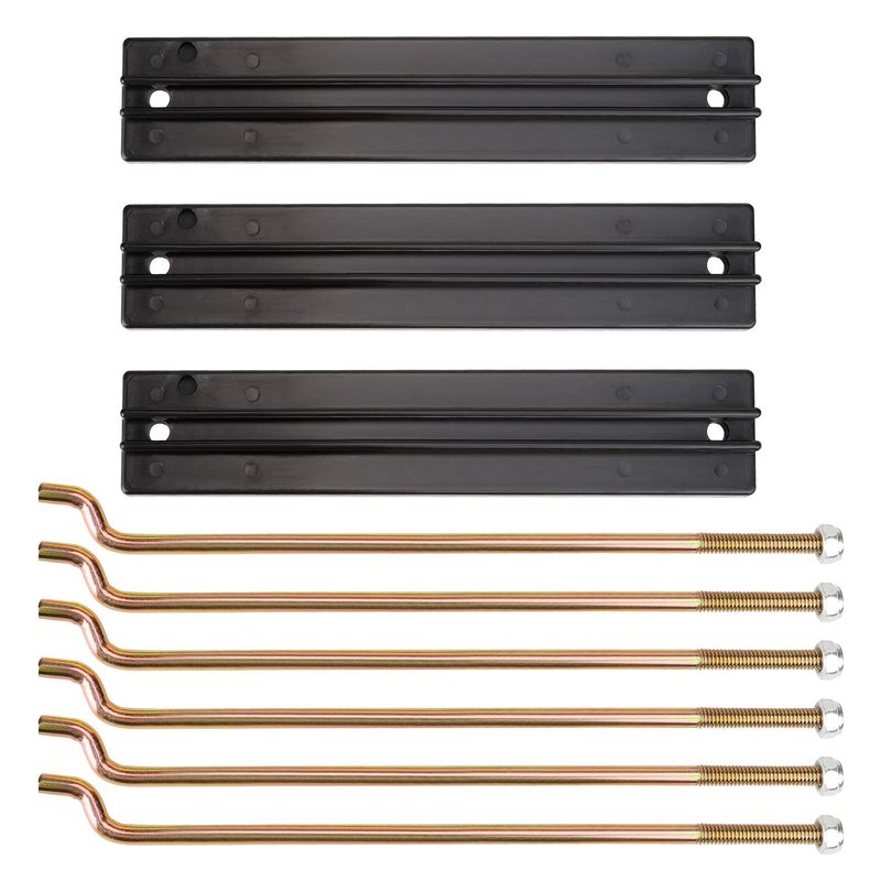 10L0L Battery Hold Down Plate Kit for Club Car DS and Carryall Electric 1998-2005 Golf Cart, Includes Rods & Nuts, OEM# 1013683 101090801