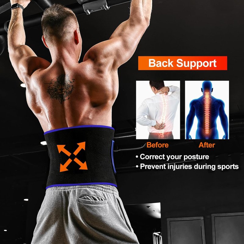 Waist Trimmer Belt for Men & Women - Sweat Band for Effective Stomach Weight Loss Workouts | Adjustable Fit
