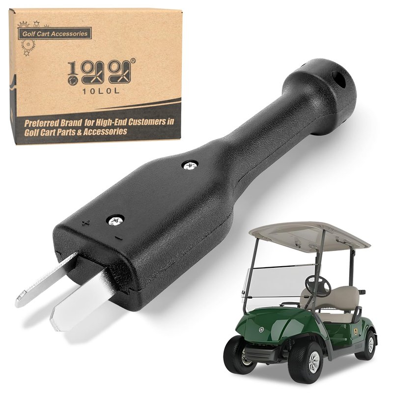 10L0L Crow Foot 2 Prong Charger Plug for EZGO, Yamaha, Club Car 36 Volt Electric Golf Cart