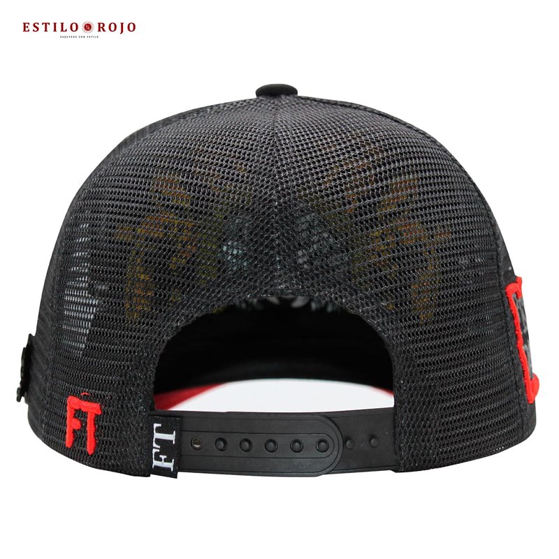 Ferreti Hats FT02M Black Panther Hat - Black Trucker Cap for Men & Women - Premium Adjustable Pantera Hat, Gorra Negra para Hombre y Mujer