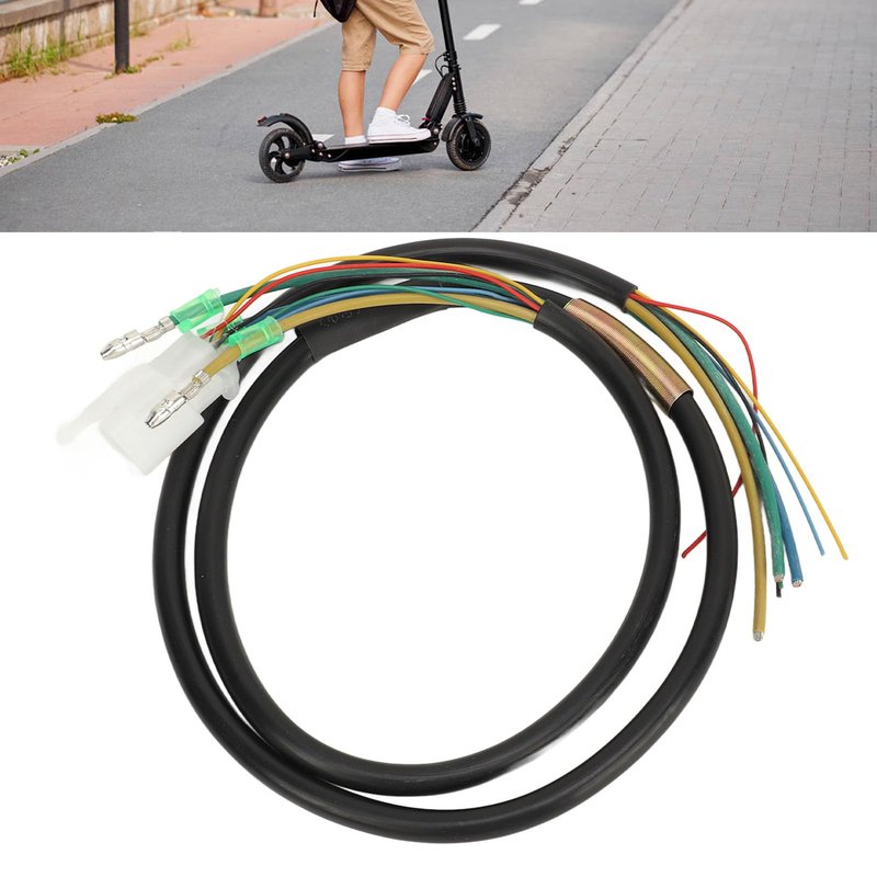 Yuecoom 10" Electric Scooter Motor Wire, 2.5mm² 1200w Universal High Sensitivity Motor Wire, Scooter Motor Line Accessories for Scooter Motor Cable Parts