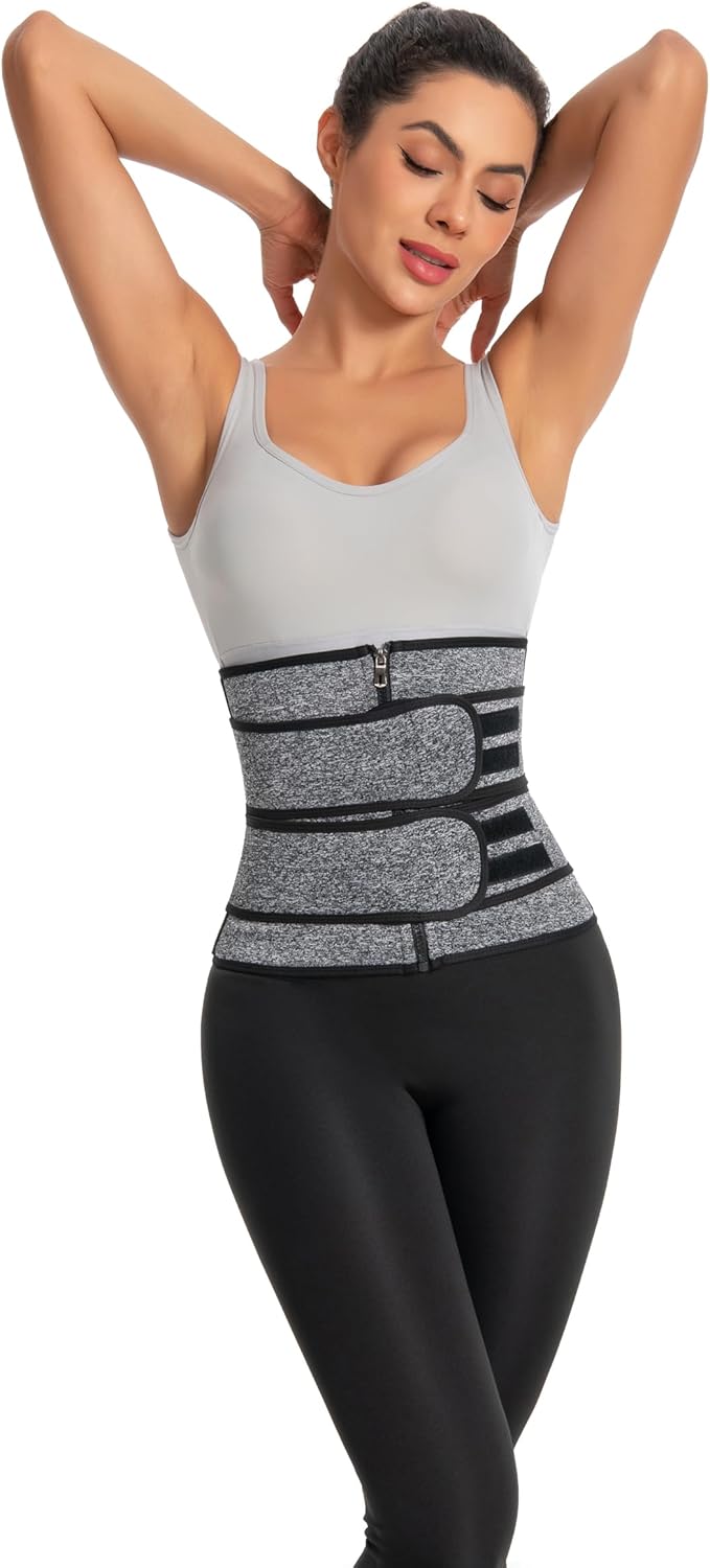 Women's Seamless Sweat Corset Body Shaper - Black Workout Waist Trainer for Enhanced Comfort