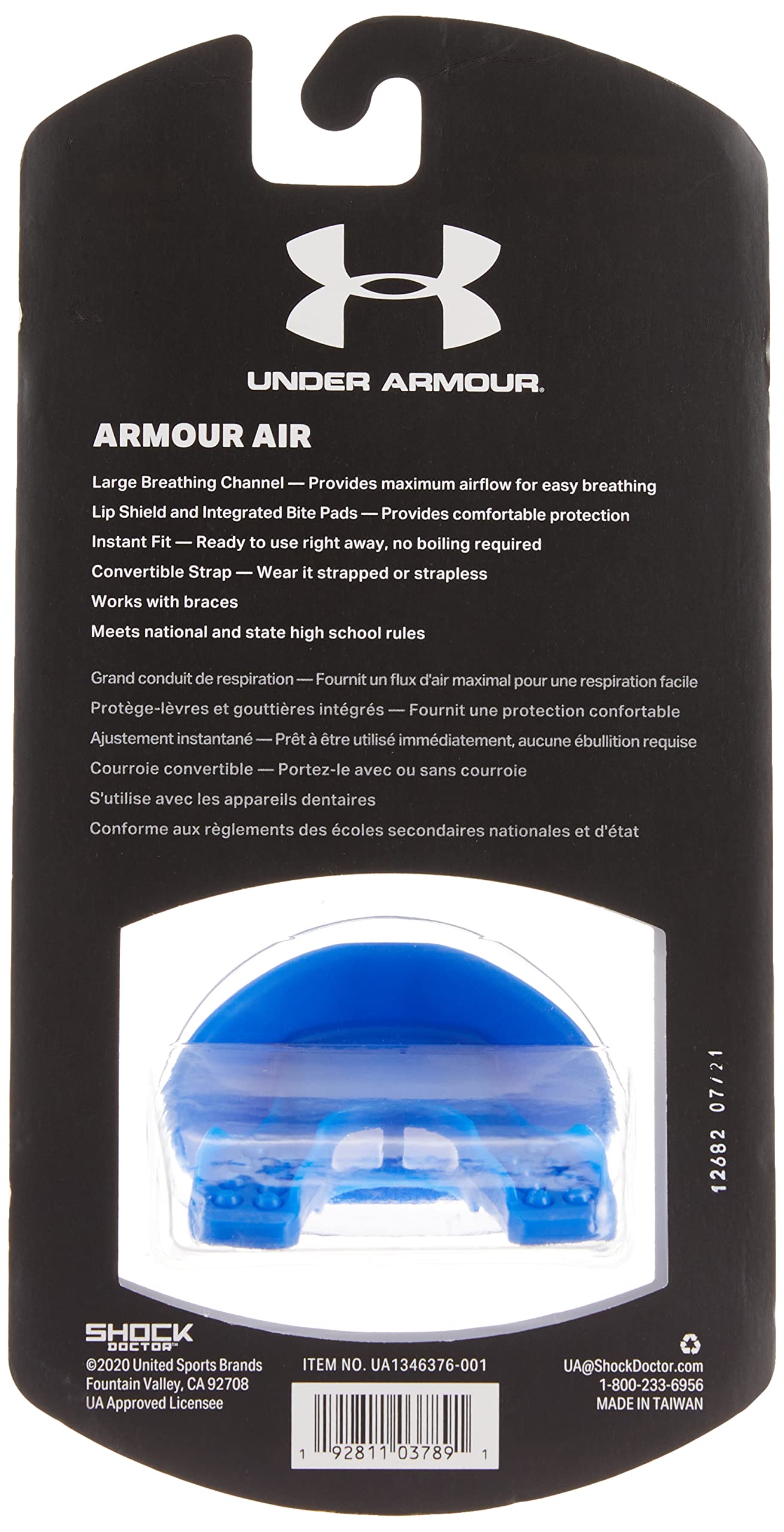 Under Armour Lip Gaurd for Football, Football Mouth Guard With Strap, Football Mouthpiece, Full Mouth Protection, Football Mouth Guard for Braces, Lip Guard Mouth Piece, Adult and Youth Mouth Guards