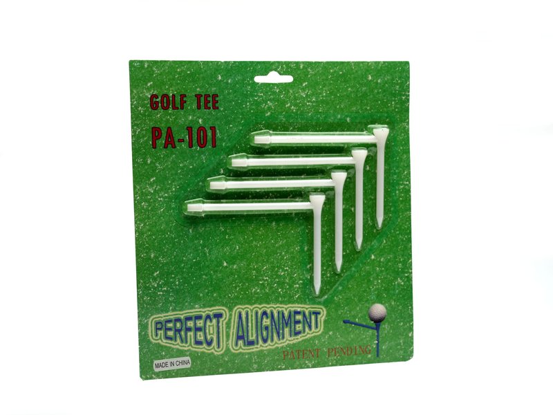 Davison Golf Alignment Tees 4-Pack. Dual Purpose Plastic Golf Tees with Built in Target Alignment Stick. Helps Improve Aim, Setup, and Consistency Off the Tee. Training Aid for All Skill Levels (1)