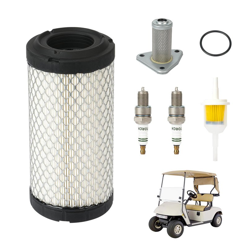FIXHAWK EZGO Tune Up Kit for EZGO TXT 2005-2009 and EZGO ST350 Workhorse 1996-Up Gas Golf Cart with MCI Motor. EZGO Golf Cart Oil Change Kit Replacement OEM# 72084G01 26591G01 25523-G3 28463G01