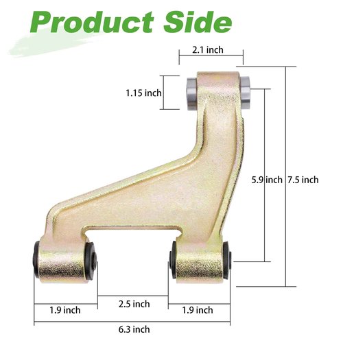 10L0L Golf Cart Front Lower Control Arm For Yamaha G&E G22 G29 Drive 2,Arm Assembly OEM# JU0-F3570-20