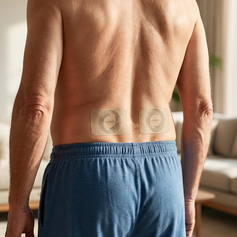 LUMINAS Relief Patch - Water-Resistant Adhesive, Electroceutical Relief - Versatile Daily Comfort, Long Lasting - Neck, Joints, Back, Knee, Shins, Bumps - 20 Pack (Large Tan Patches)