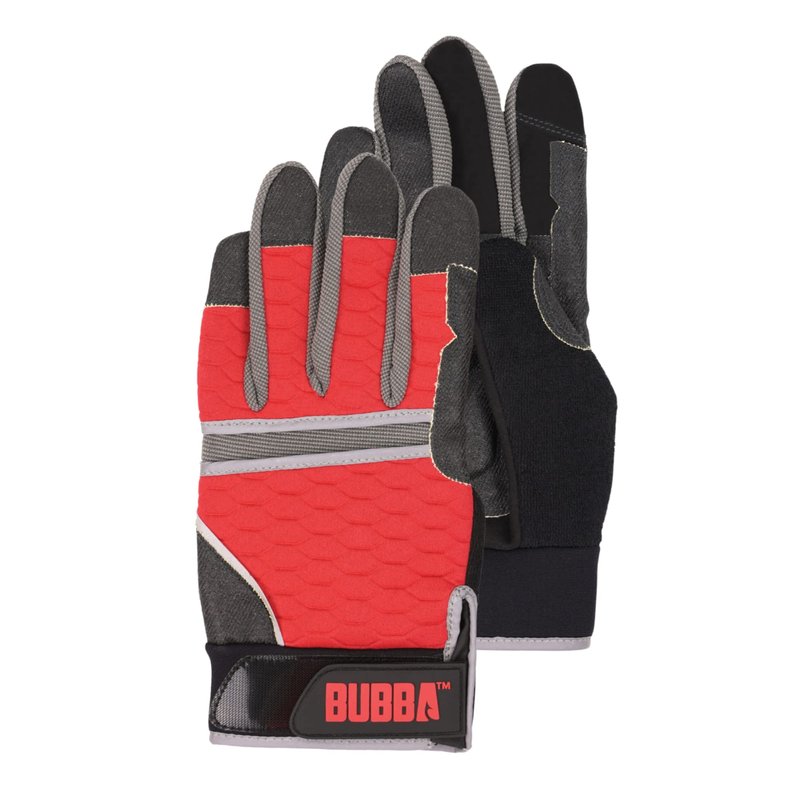 BUBBA Ultimate Fishing Gloves with Cut Resistant Construction, Cloth Thumb and Touch Screen Usability for Fishing, Angling, Boating and Outdoors, X-Large