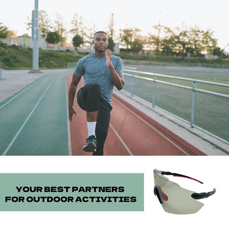 Eaglens.54 Outdoor Sports polarized photochromic wrap around Cycling Sunglasses for Men & Women TR90 Frame UV Protection