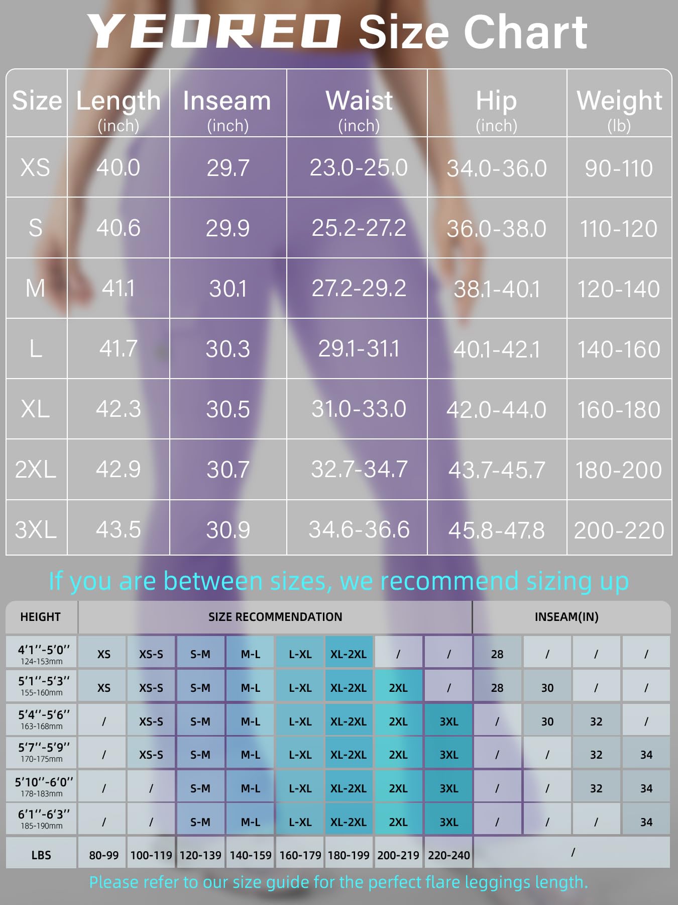 YEOREO CoreFlex Women Workout Flare Leggings with Pockets Hidden Scrunch High Waisted Cargo Gym Yoga No Front Seam Leggings Purple S