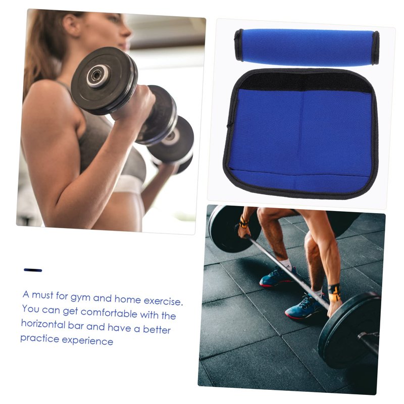BRIGHTFUFU Barbell Pad 2-Pack Removable Anti-Slip Horizontal Bar Cover Cushion for Weight Lifting Gym Accessories Portable Barbell Protector for Hip Thrusts and Pull-Ups