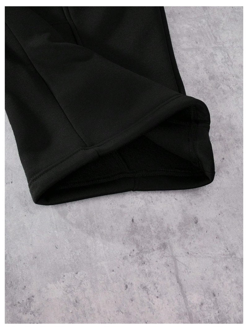 SOLY HUX Boy's Baggy Sweatpants Wide Leg Elastic Waist Casual Athletic Pants with Pockets Pure Black 13 Years