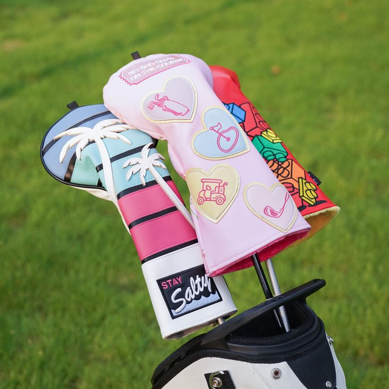 mytag Pink Driver Headcover, No Bad Days On The Course Golf Driver Head Cover for Women Girls