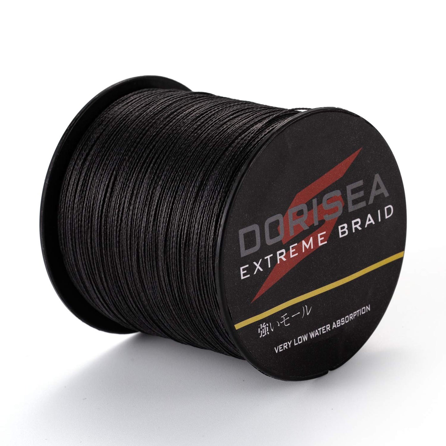 Dorisea Extreme Braid 100% Pe Black Braided Fishing Line 109Yards-2187Yards 6-550Lb Test Fishing Wire Fishing String Incredible Superline Zero Stretch (500m/546Yards 10lb/0.14mm)