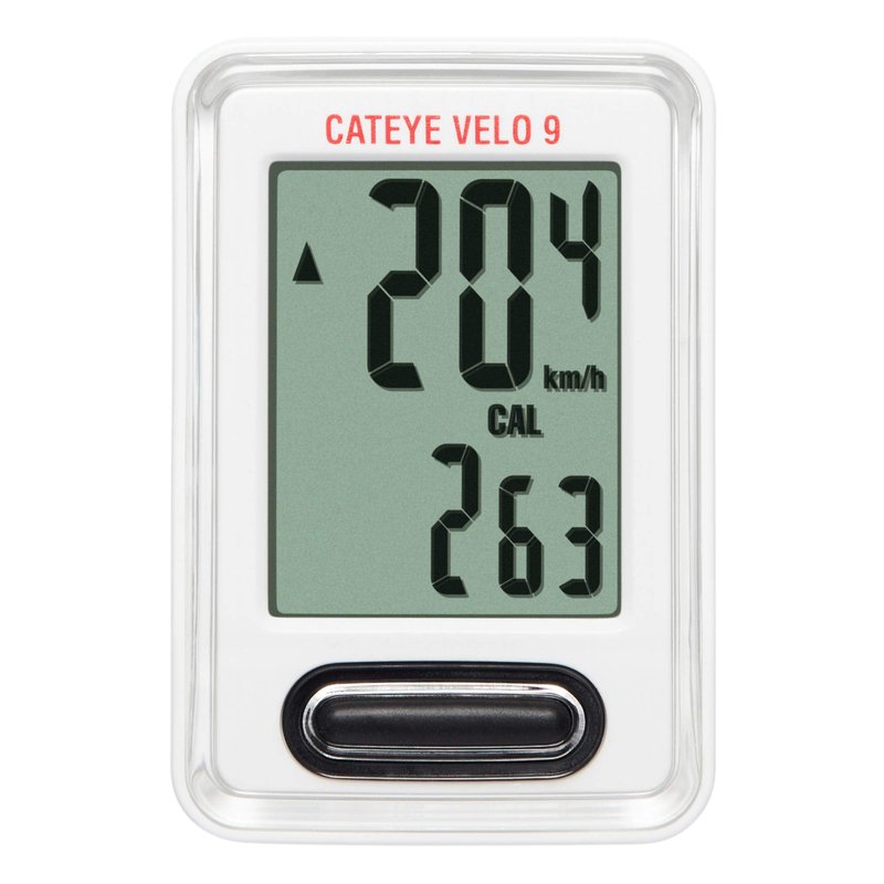 CATEYE Velo 9 Bicycle Computer - White