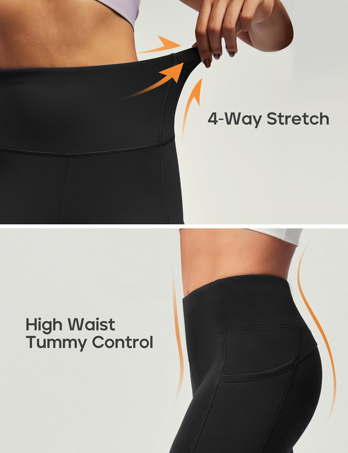 Heathyoga Fleece Lined Leggings for Women - Waterproof Thermal Hiking Pants | Warm Winter Running Tights