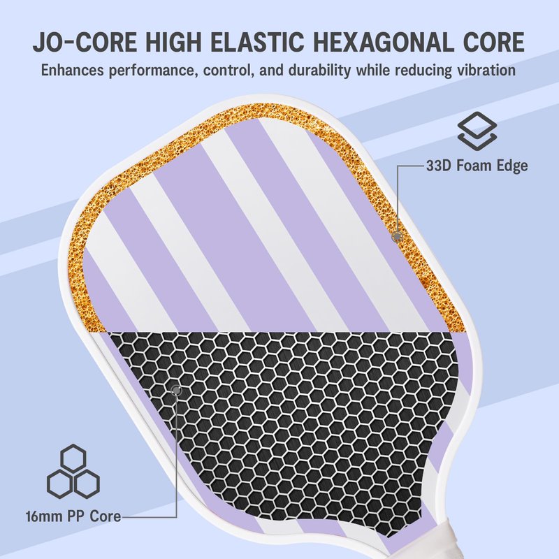 AOBORTY Pickleball Paddles 4 Pack - USAPA Light Graphite Premium Rackets Fiber Face & Polymer Honeycomb Core Pickleball Set with 6 Outdoor Indoor Balls Including Portable Carry Bag