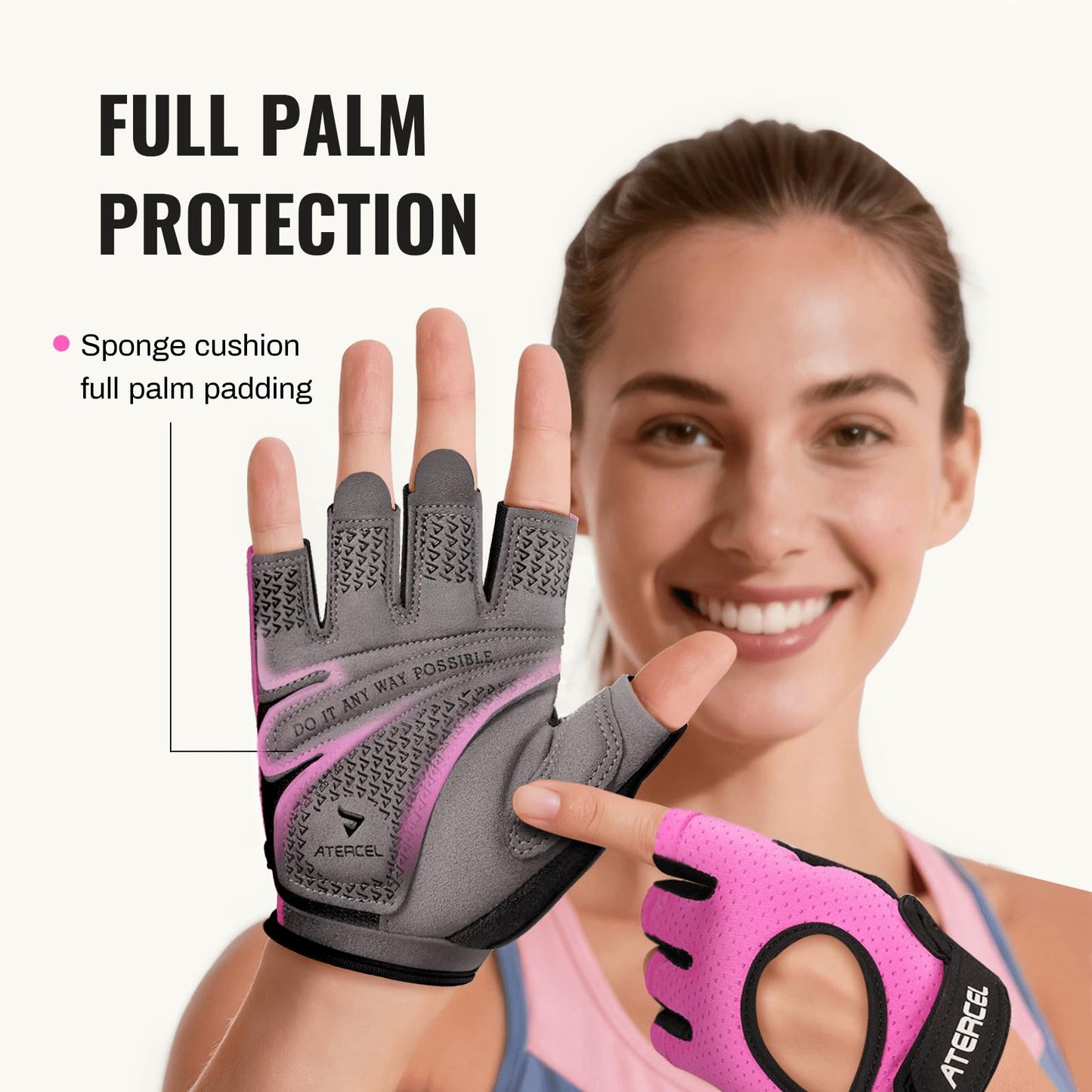 ATERCEL Gym Gloves for Women, Workout Gloves for Gym Weightlifting Exercise