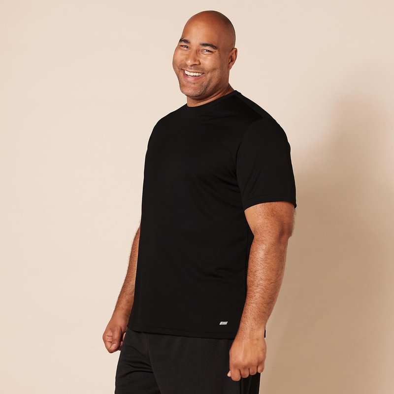 Men's Moisture-Wicking Active Performance Gym T-Shirts - Breathable Tech Fabric | Pack of 2