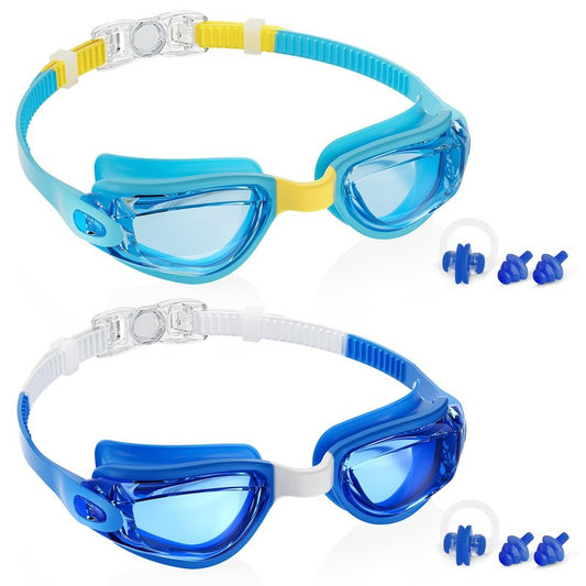 Aegend Swim Goggles for Kids Youth 3-14 Anti-Fog Anti-UV Comfort Fit Goggles for Swimming