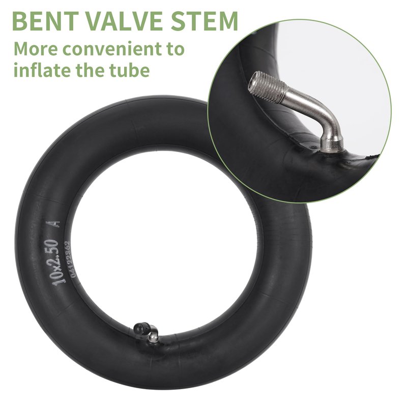 RUTU 10 x 2.50 Tire and Inner Tube Set Replacement for Self Balancing Electric Scooter, 10 Inch Inner Tube Fits 36v 48v 400w 500w 800w Hub Motor Mijia M365