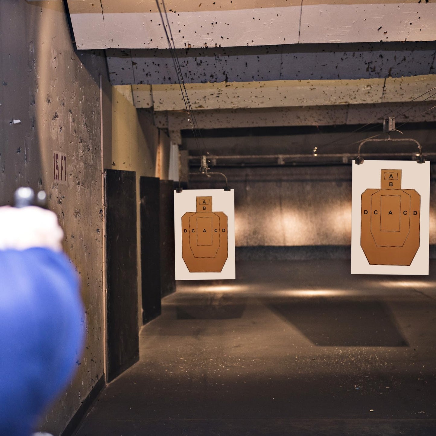 AmazingSpark 50 Pack IPSC/USPSA Practice Paper Shooting Targets 23" x 35" Silhouette Tactical Paper Target for Training Competition Torso for Handgun Pistol Rifle Shooting Range