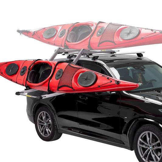 TOOENJOY Elevate Lift Assist Roof Rack, SUV Bike Kayak Carrier Elevating Assist Camping Multiple Loading