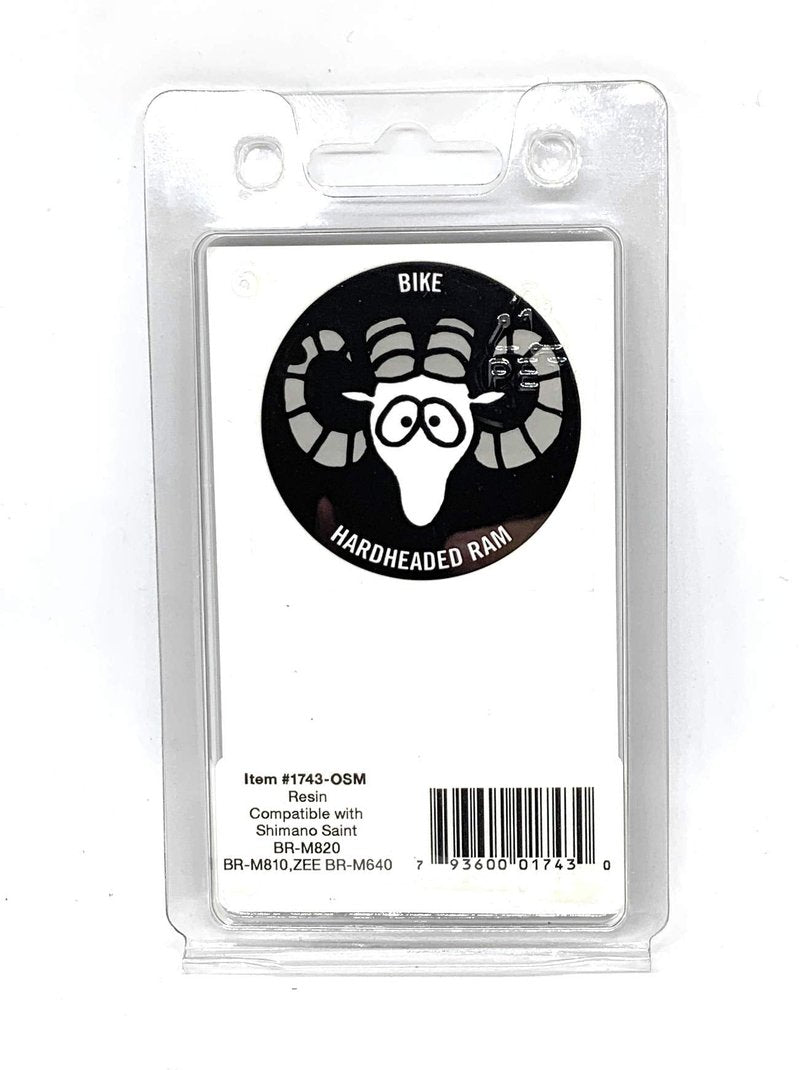 Bike Brake Pads Resin for Shimano D02S Saint M,810,820,640, TRP, Quadiem, Slate.The Bicycle Replacement Part for OEM Brakes for high Braking Power and Quiet Stops.