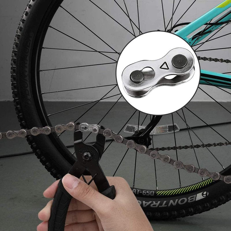 Oumers Bike Link Plier Chain Breaker Splitter 6 Pairs Bicycle Missing Link, Chain Plier Quick Links Opener Remover Pliers for 6-10 Speed Chains Repair Professional Bike Chains Repair Tool Kit
