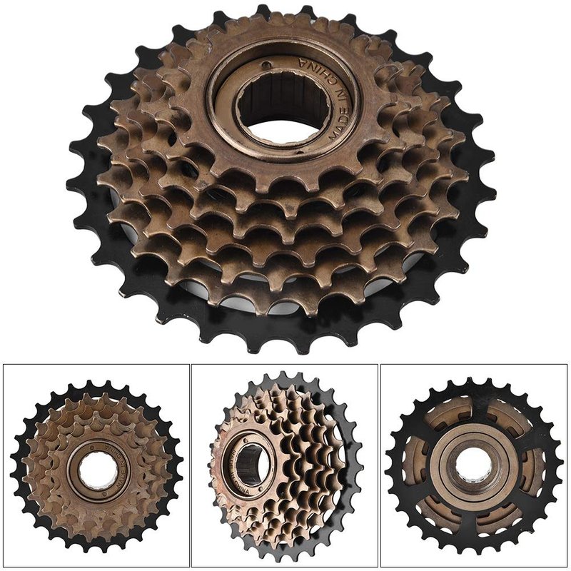 VGEBY1 Bicycle Freewheel, Bicycle Cassette Gear Parts Cycling Cassette Sprocket 7 Speed for Mountain Road Bicycle Accessory
