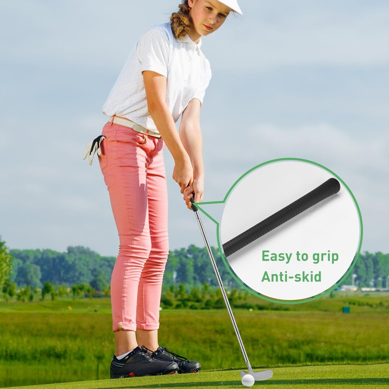 QPPKII Golf Putter - 33" Two-Way Putter for Left/Right Hand, with Practice Balls, Golf Combo Set for Men's Women's Kids, Indoor Outdoor Use