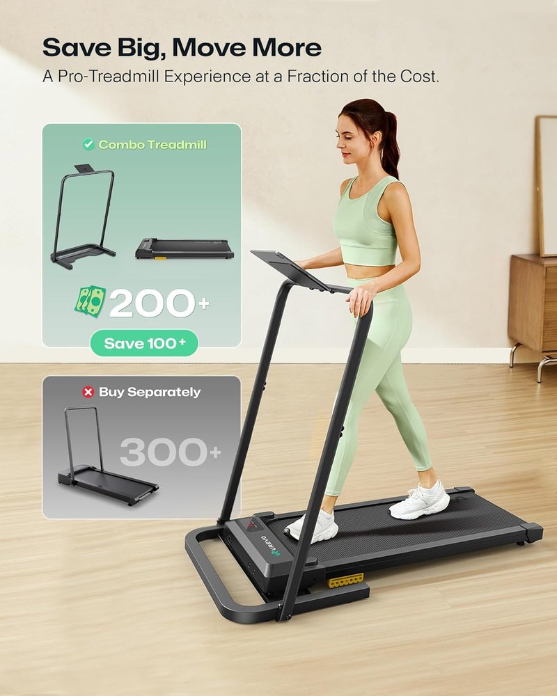 Walking Pad Handle Bar - Universal Fit for 23.6'' Wide Walking Pads | Easy Assembly & Mobility