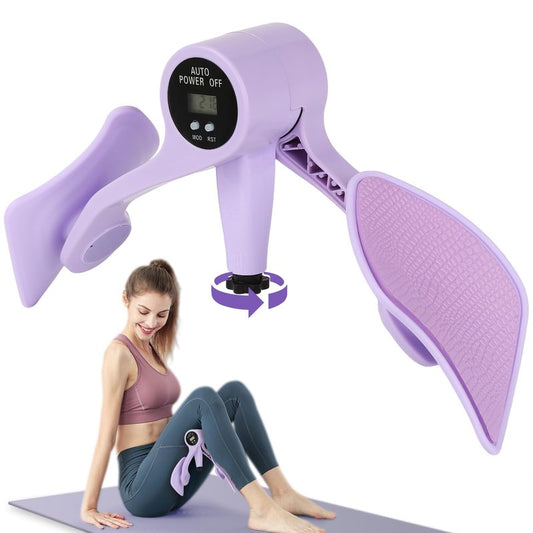 Wind Shear Thigh Trainer Kegel Exerciser, Pelvic Floor Muscle Trainer, Adjustable Resistance Thigh Master, LED Inner Thigh Exerciser Equipment, Pelvic Floor Strengthening for Women Hip, Leg, Arm