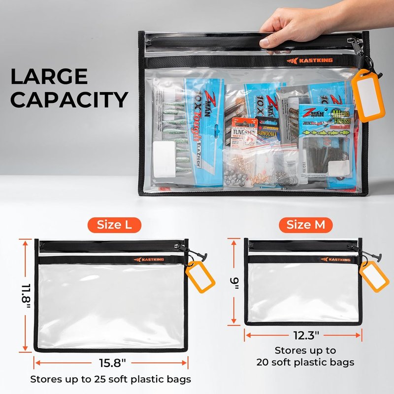 KastKing BaitShield Fishing Tackle Storage Bag - Water-Resistant, Durable Design | Large Capacity
