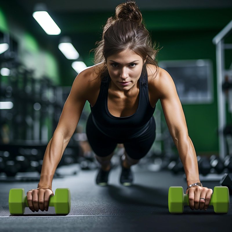 GRETERST Hex Dumbbells Set Rubber Coated Hand Weights Exercise & Fitness for Home Gym Workouts Weight Strength Training, Anti-Slip, Anti-Roll, Set of 2, Green, 1LB