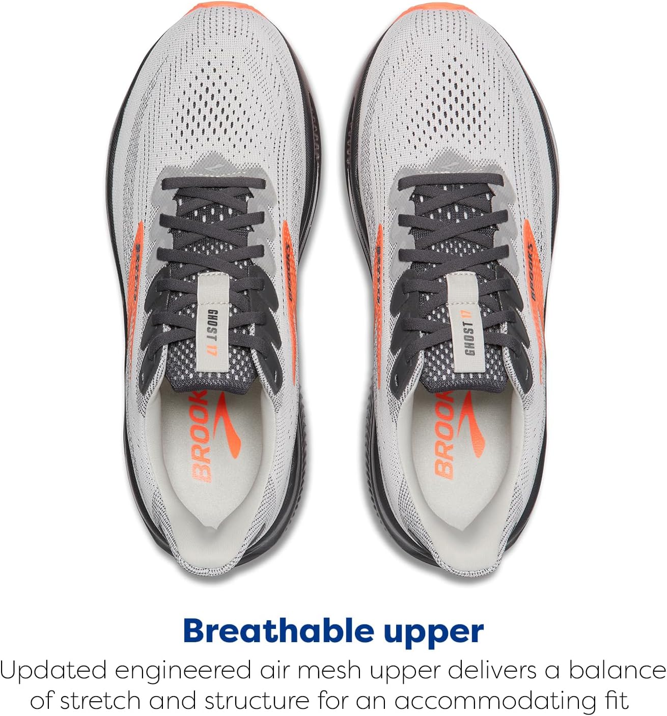 Brooks Men's Ghost 17 Running Shoes - Lightweight, Neutral Cushioning | Perfect for All Distances