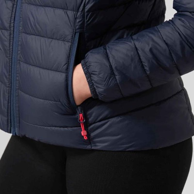 Mac in a Sac Synergy Women's Insulated Jacket - Ultra-Lightweight, Packable, Waterproof, and Thermolite-Filled for All-Season - Navy - 16