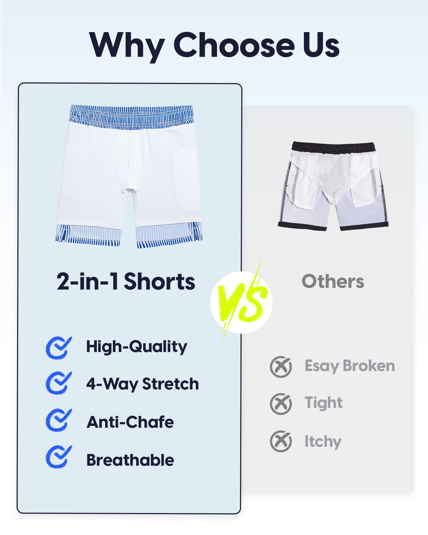 maamgic Boys Swim Trunks Compression Liner Stretch Teen Boy Swim Shorts Anti-Chafe Bathing Suits with Zipper Pocket Stripe Blue 8