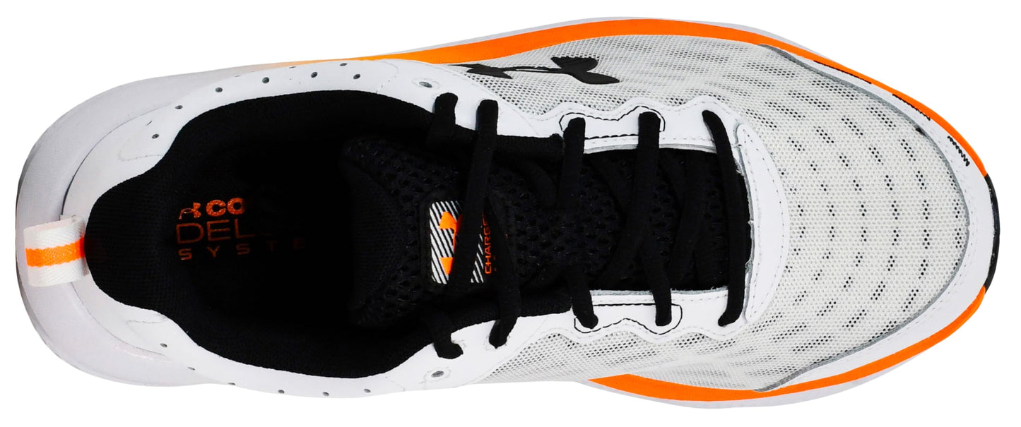 Under Armour Men's Charged Assert 10 Shoes, (101) White/White/Black, 8 X-Wide
